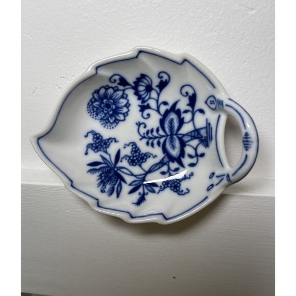 Original Zwiebelmuster Blue Onion Porcelain Leaf Dish 1864 - Picture 1 of 9